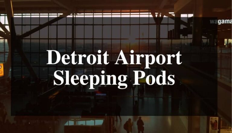 Detroit Airport Sleeping Pods