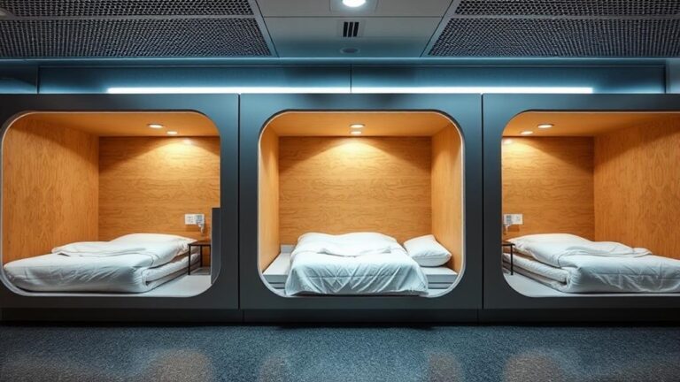 sleep pods at airports