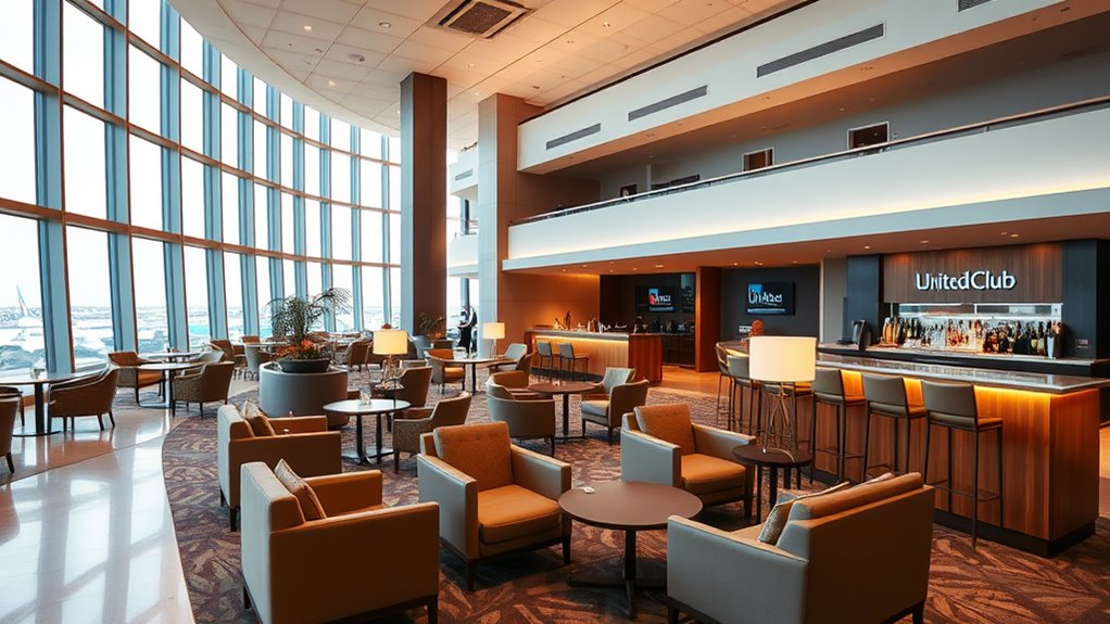 airport lounge at houston