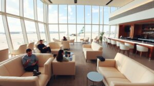 airport lounges available